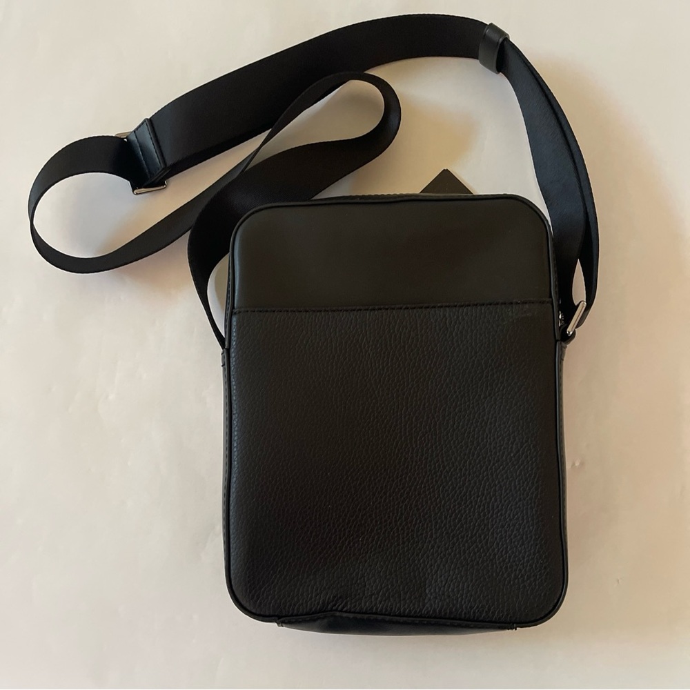 Michael Kors Unisex Cooper Reporter Bag Black Leather Pebbled NWT